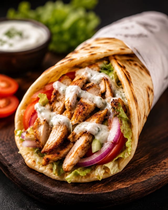 Chicken Gyro Roll.