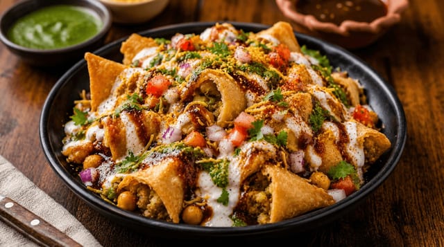 Samosa Chaat.